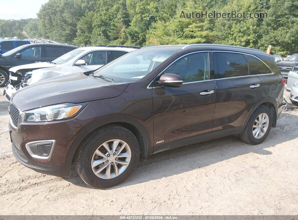 5XYPGDA33GG079453 2016 KIA SORENTO Maroon Սալոնի 360 աստիճան տեսք