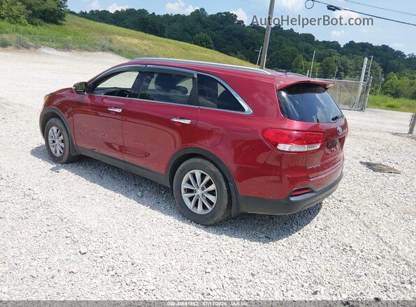 5XYPGDA34GG168643 2016 KIA SORENTO Red Задня ліва чверть