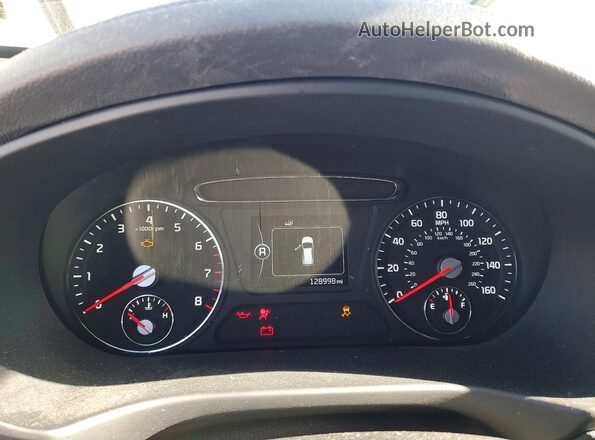 5XYPGDA35GG050293 2016 KIA SORENTO White Vista del cuadro de instrumentos