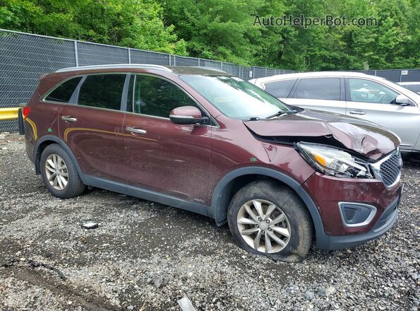 5XYPGDA35GG127082 2016 KIA SORENTO Бордовый Передняя правая четверть