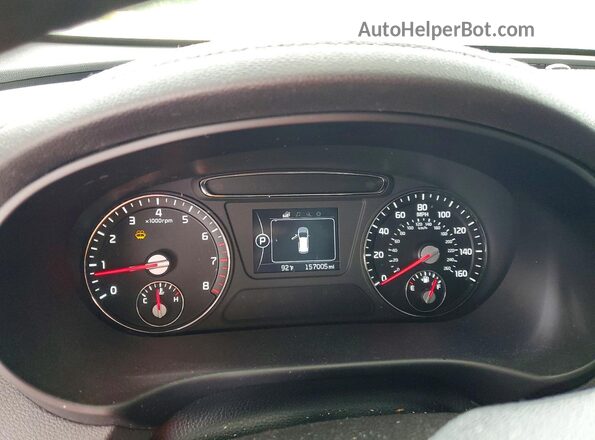 5XYPGDA36GG013799 2016 KIA SORENTO Черный Вид щитка приборов