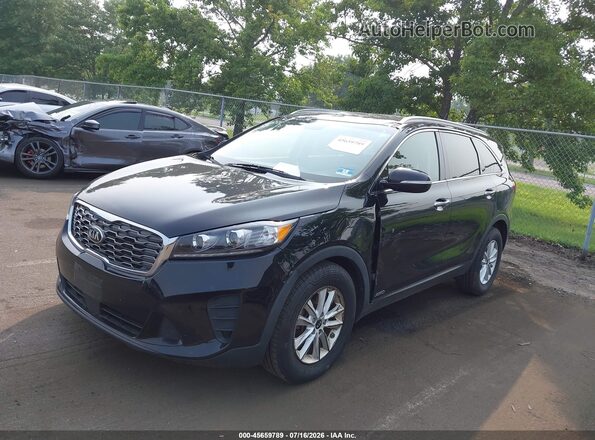 5XYPGDA36LG641517 2020 KIA SORENTO Black Առջևի ձախ երեք քառորդ տեսարան