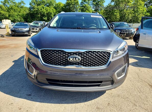 5XYPGDA37GG106122 2016 KIA SORENTO Gray Front view