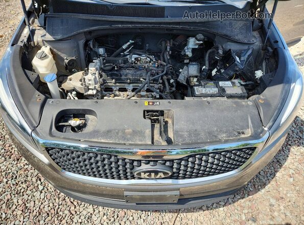 5XYPGDA37GG170449 2016 KIA SORENTO Gray Widok komory silnika