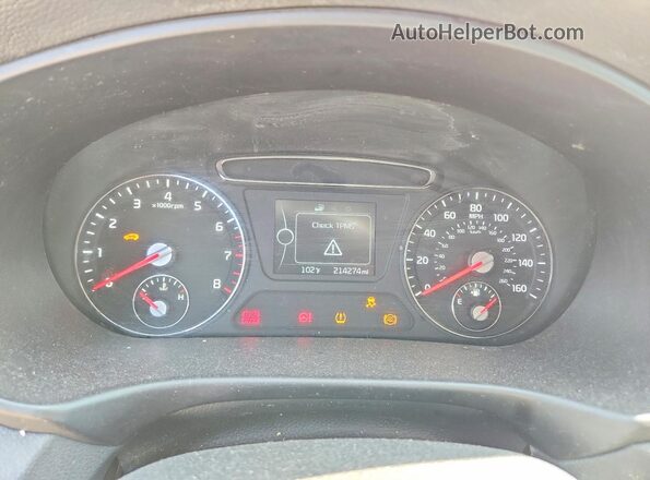 5XYPGDA37GG170449 2016 KIA SORENTO Gray Widok zestawu wskaźników