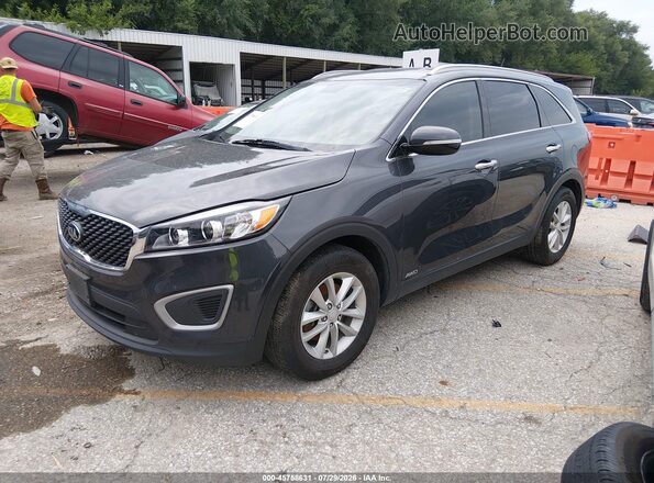 5XYPGDA37HG232255 2017 KIA SORENTO Gray Առջևի ձախ երեք քառորդ տեսարան