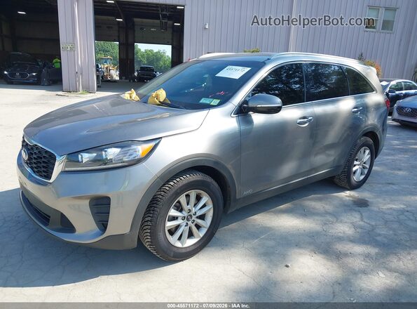 5XYPGDA37KG447240 2019 KIA SORENTO Gray Передня ліва чверть