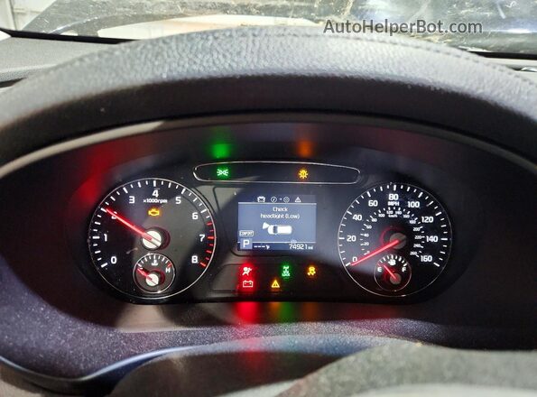 5XYPGDA37LG652476 2020 KIA SORENTO Black Vista del cuadro de instrumentos