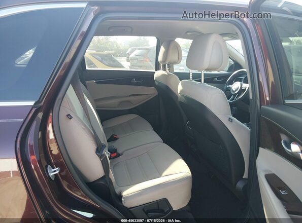 5XYPGDA38GG127643 2016 KIA SORENTO Burgundy Vista de la etiqueta del VIN
