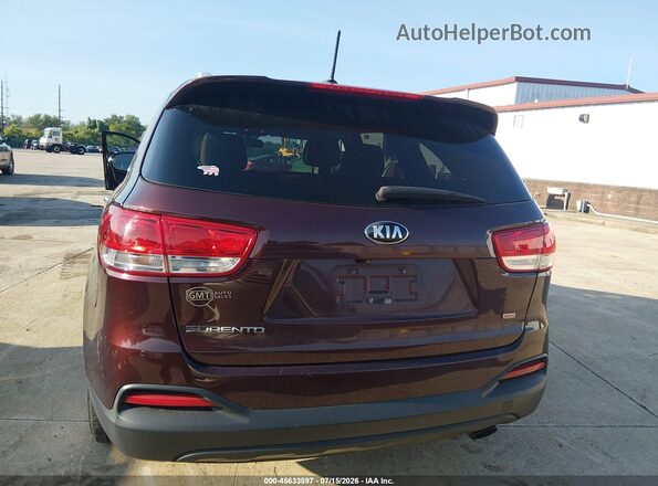 5XYPGDA38GG127643 2016 KIA SORENTO Burgundy 