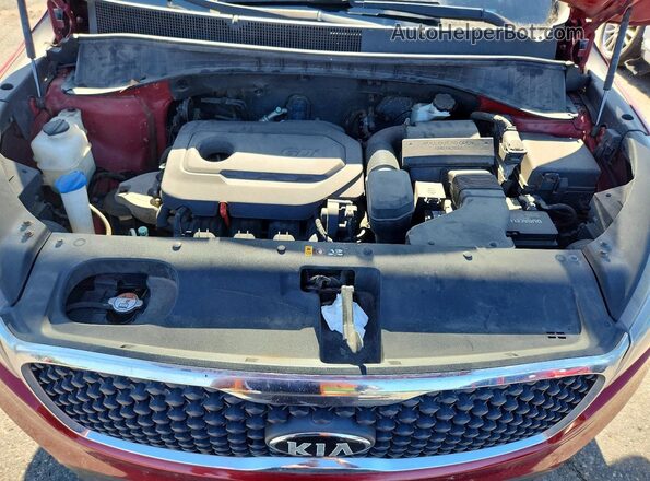 5XYPGDA38HG209907 2017 KIA SORENTO Red Շարժիչի բաժամունքի տեսք