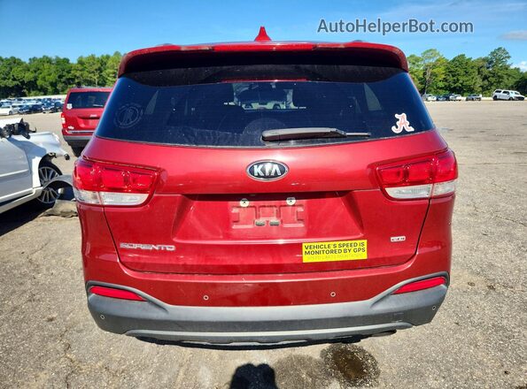 5XYPGDA38HG209907 2017 KIA SORENTO Red Հետևի տեսք