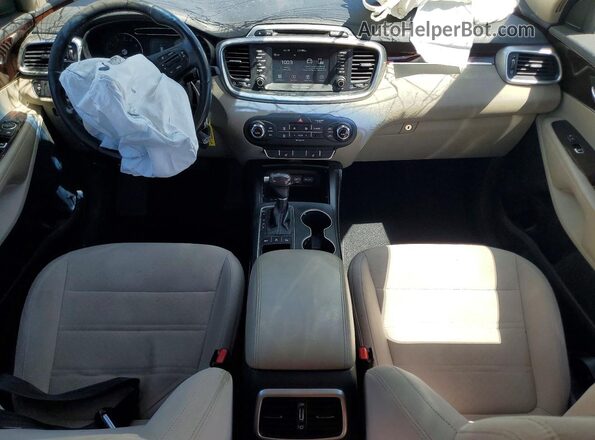 5XYPGDA38HG293601 2017 KIA SORENTO Blue Առջևի վահանակի տեսք