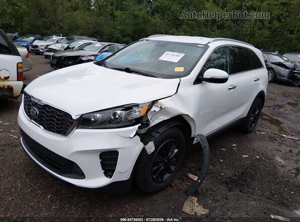 5XYPGDA38KG458327 2019 KIA SORENTO White Առջևի ձախ երեք քառորդ տեսարան