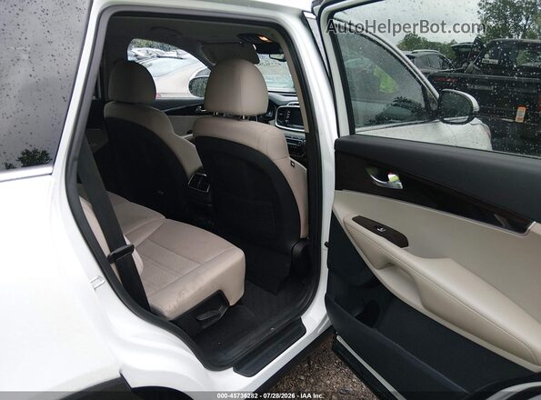 5XYPGDA38KG458327 2019 KIA SORENTO White VIN կոդի պիտակի տեսք