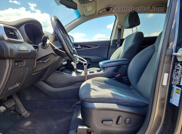 5XYPGDA38KG602846 2019 KIA SORENTO Gray Widok wnętrza z przodu