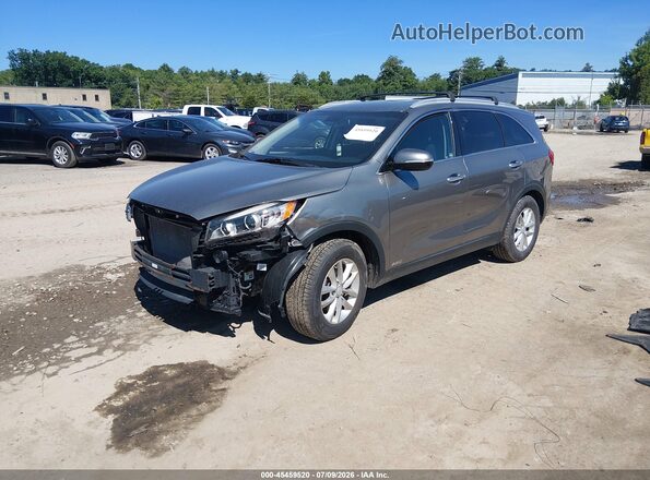 5XYPGDA39GG056467 2016 KIA SORENTO Gray Vista tres cuartos delantera izquierda