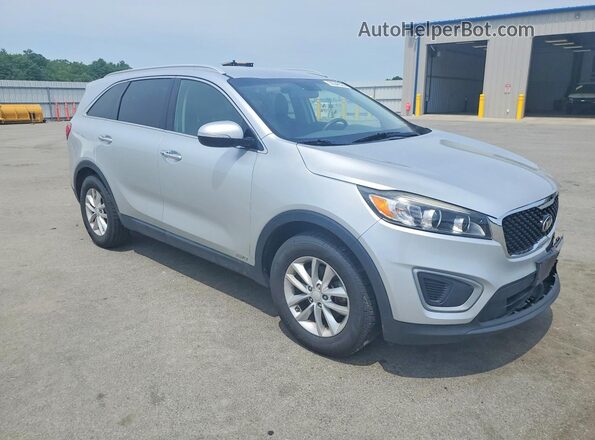 5XYPGDA39HG273485 2017 KIA SORENTO Серебряный Передняя правая четверть