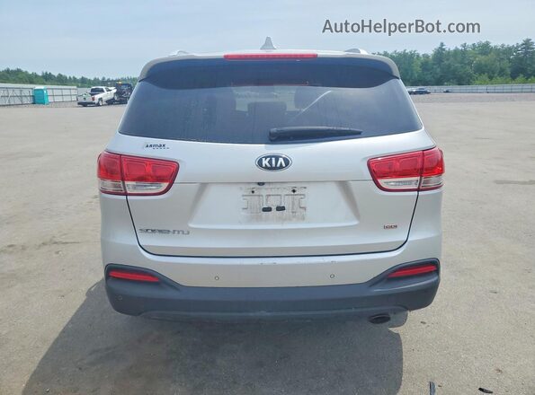 5XYPGDA39HG273485 2017 KIA SORENTO Серебряный Вид сзади