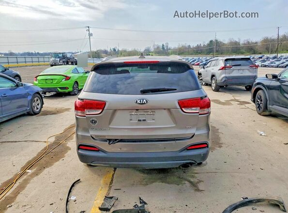 5XYPGDA39JG415212 2018 KIA SORENTO Серебряный Вид сзади