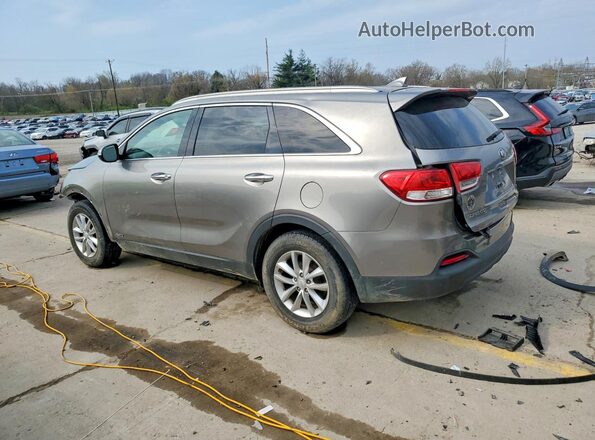 5XYPGDA39JG415212 2018 KIA SORENTO Серебряный Задняя левая четверть