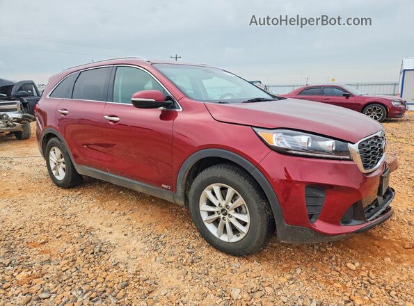 5XYPGDA39LG673023 2020 KIA SORENTO Burgundy Delantero derecho
