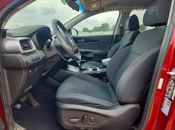 5XYPGDA39LG673023 2020 KIA SORENTO Burgundy Vista interior delantera