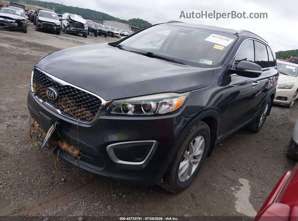 5XYPGDA3XHG213845 2017 KIA SORENTO Gray წინა მარცხენა ხედი სამი მეოთხედიდან