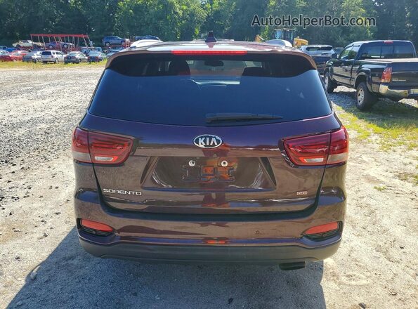 5XYPGDA3XKG439276 2019 KIA SORENTO Burgundy Widok z tyłu