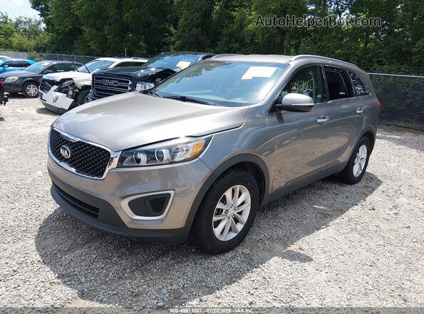 5XYPGDA50HG191758 2017 KIA SORENTO Gray Przód lewy