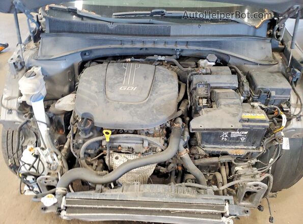 5XYPGDA50HG196104 2017 KIA SORENTO Серебряный Вид подкапотного пространства