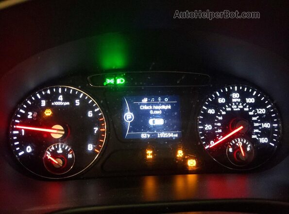 5XYPGDA50HG203553 2017 KIA SORENTO Черный Вид щитка приборов
