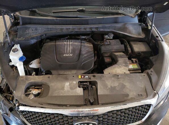 5XYPGDA50HG203553 2017 KIA SORENTO Черный Вид подкапотного пространства