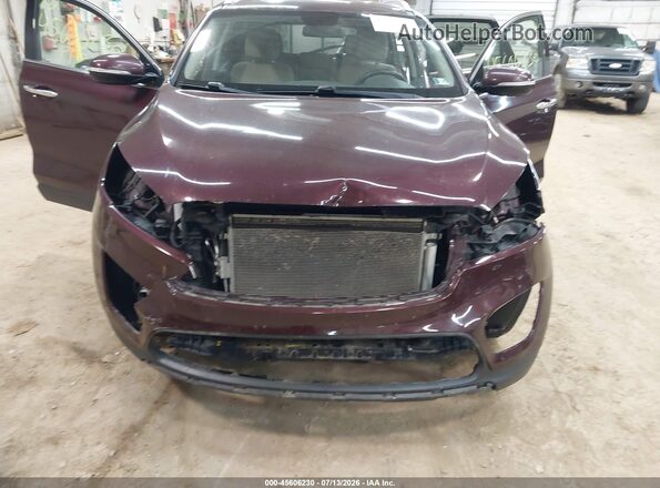 5XYPGDA50HG324843 2017 KIA SORENTO Purple Դիմացի տեսք