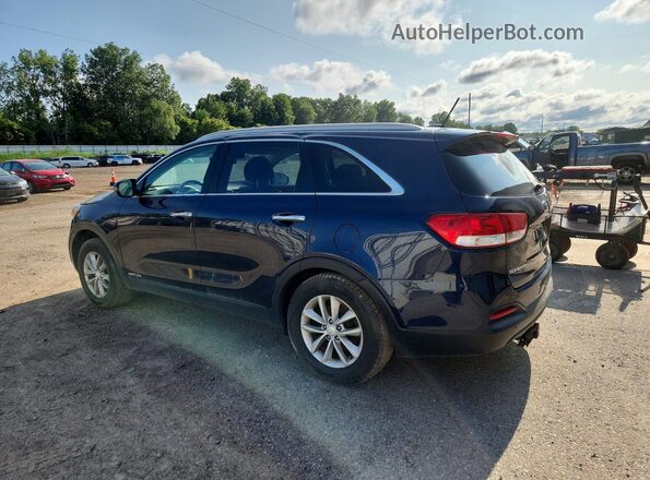 5XYPGDA50JG399404 2018 KIA SORENTO Синий Задняя левая четверть