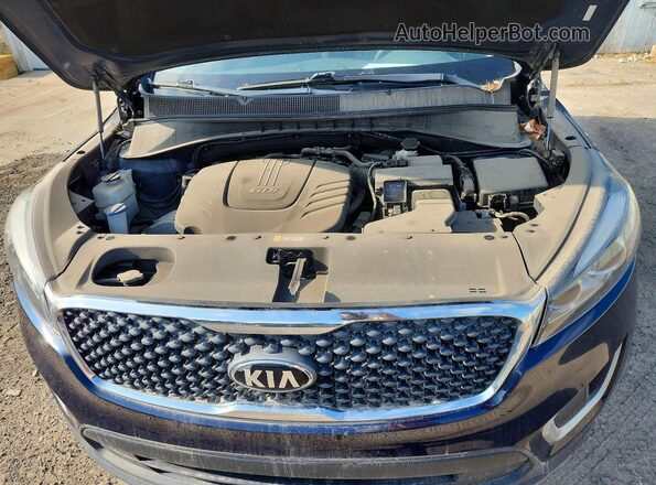 5XYPGDA50JG399404 2018 KIA SORENTO Синий Вид подкапотного пространства