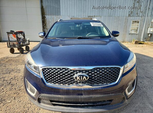 5XYPGDA50JG399404 2018 KIA SORENTO Синий Вид спереди