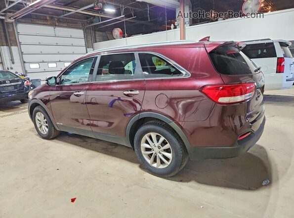 5XYPGDA52GG127462 2016 KIA SORENTO Burgundy Trasero izquierdo