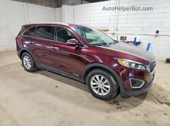 5XYPGDA52GG127462 2016 KIA SORENTO Burgundy Delantero derecho