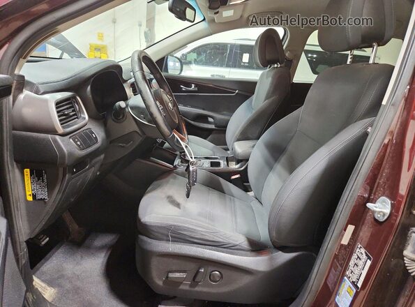 5XYPGDA52GG127462 2016 KIA SORENTO Burgundy Vista interior delantera