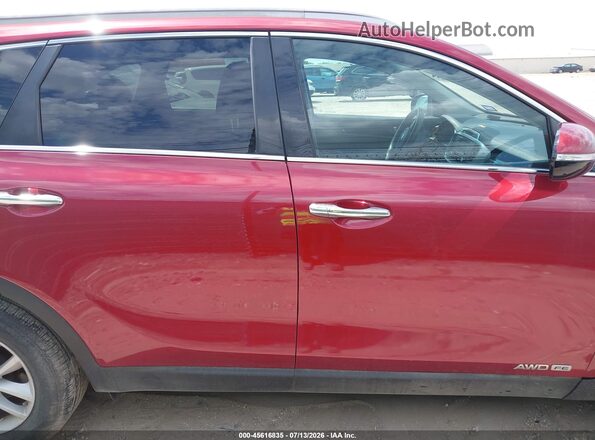 5XYPGDA52GG176211 2016 KIA SORENTO Red Widok wnętrza z tyłu