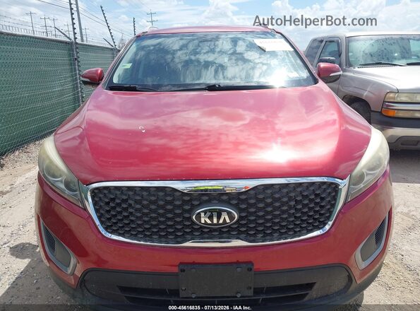 5XYPGDA52GG176211 2016 KIA SORENTO Red Widok zestawu wskaźników