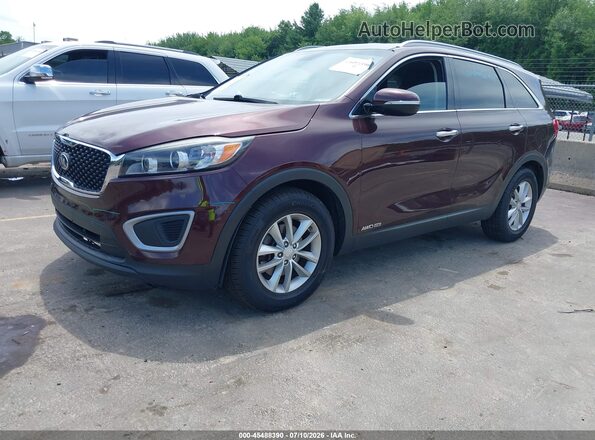 5XYPGDA52HG335472 2017 KIA SORENTO Burgundy Передня ліва чверть