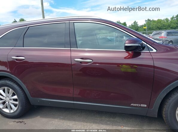 5XYPGDA52HG335472 2017 KIA SORENTO Burgundy Вид задньої частини салону