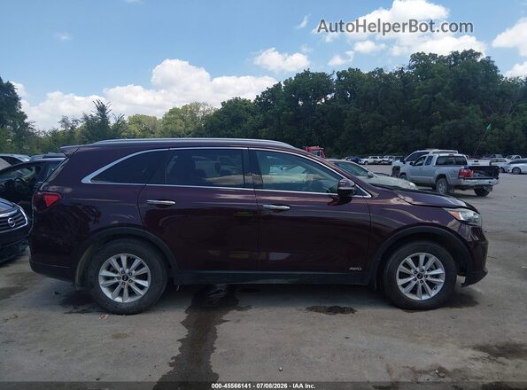 5XYPGDA52KG526266 2019 KIA SORENTO Burgundy Vista interior trasera