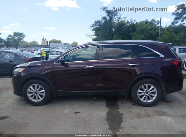5XYPGDA52KG526266 2019 KIA SORENTO Burgundy Vista interior de 360 grados