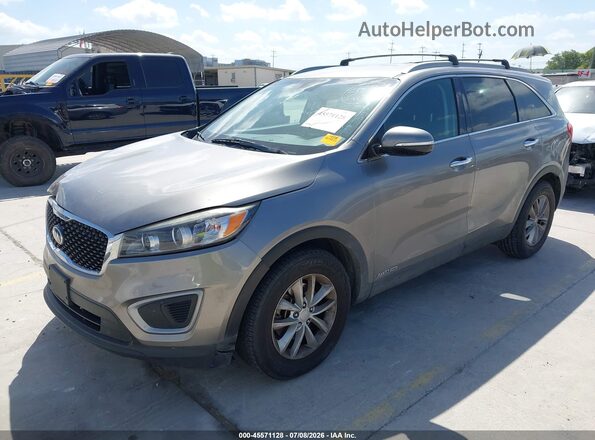 5XYPGDA53GG177545 2016 KIA SORENTO Gray Առջևի ձախ երեք քառորդ տեսարան