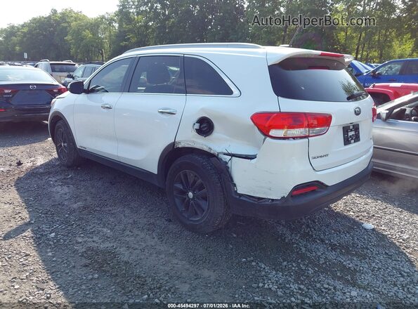 5XYPGDA53GG180509 2016 KIA SORENTO Белый Задняя левая четверть