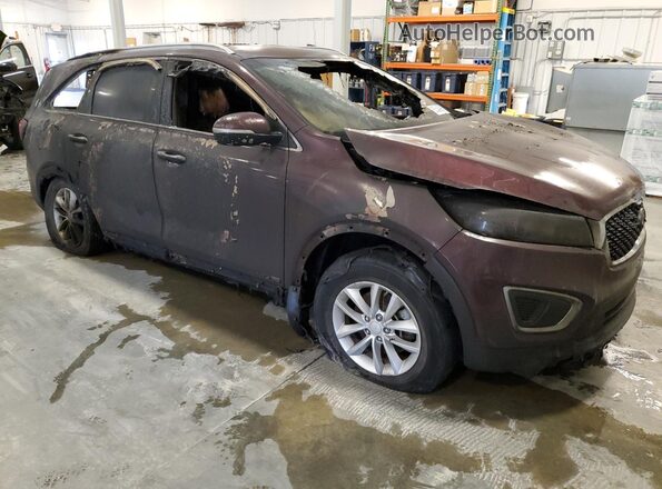 5XYPGDA54GG178168 2016 KIA SORENTO Maroon წინა მარჯვენა