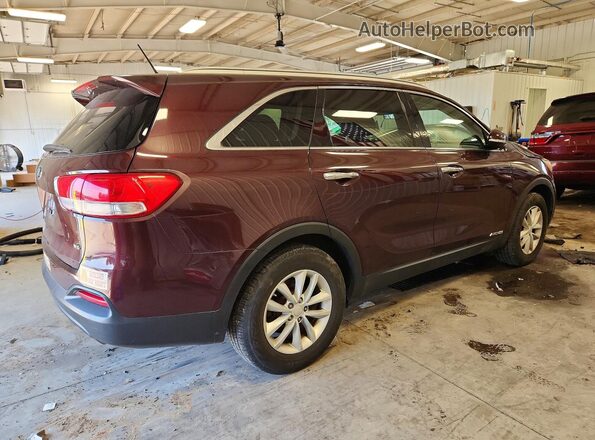 5XYPGDA55JG338887 2018 KIA SORENTO Maroon Trasero derecho